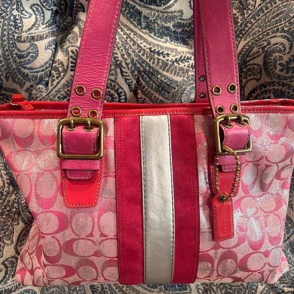 Coach Vintage Y2K Rare Pink Tie Dye 2005 Slim Tote and Wallet Like New Condition - Picture 3 of 9